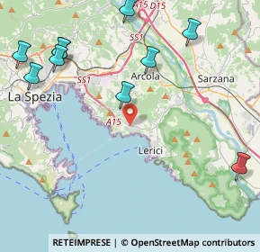 Mappa Via Gozzano, 19032 San Terenzo SP, Italia (6.25308)