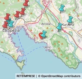 Mappa Via Gozzano, 19032 San Terenzo SP, Italia (6.22385)