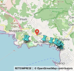 Mappa Via Gozzano, 19032 San Terenzo SP, Italia (1.05273)