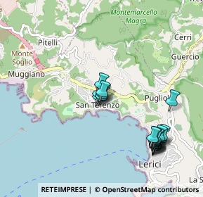 Mappa Via Pontremoli, 19032 Lerici SP, Italia (1.0505)