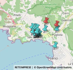 Mappa Via Pontremoli, 19032 Lerici SP, Italia (0.3605)