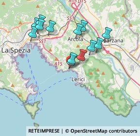 Mappa Via Pontremoli, 19032 Lerici SP, Italia (3.50615)