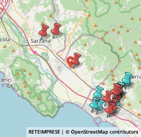 Mappa Via Tavolara, 19033 Castelnuovo Magra SP, Italia (5.699)