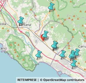 Mappa Via Tavolara, 19033 Castelnuovo Magra SP, Italia (4.63636)