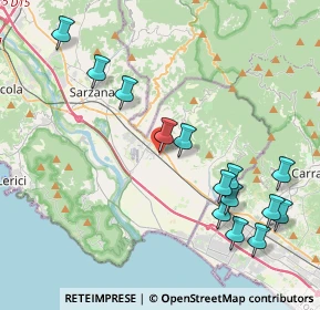 Mappa Via Tavolara, 19033 Castelnuovo Magra SP, Italia (4.64429)