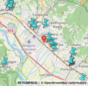 Mappa Via Tavolara, 19033 Castelnuovo Magra SP, Italia (2.84688)