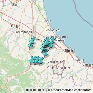Mappa Via Secondo Casadei, 47020 Longiano FC, Italia (8.68667)