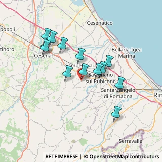 Mappa Via Secondo Casadei, 47020 Longiano FC, Italia (6.83692)