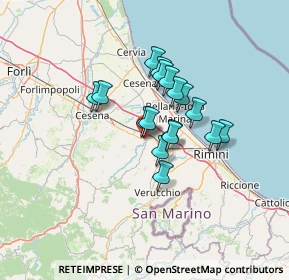 Mappa Via Gaggio, 47039 Savignano sul Rubicone FC, Italia (9.47941)