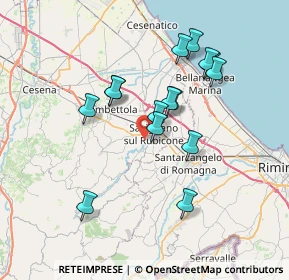 Mappa Via Gaggio, 47039 Savignano sul Rubicone FC, Italia (6.59867)