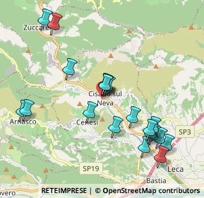 Mappa Traversa di Piazza Gollo, 17035 Cisano Sul Neva SV, Italia (2.0895)