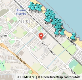 Mappa Via Sacramora, 47900 Rimini RN, Italia (0.533)