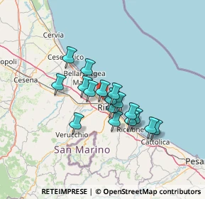 Mappa Via Sacramora, 47900 Rimini RN, Italia (9.98294)