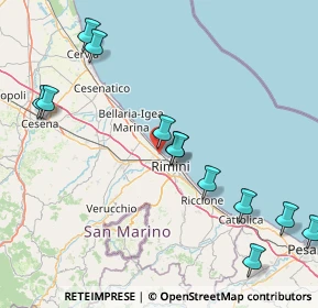 Mappa Via Sacramora, 47900 Rimini RN, Italia (19.55083)