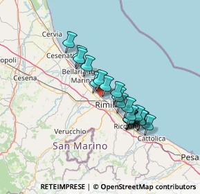 Mappa Via Sacramora, 47900 Rimini RN, Italia (10.7845)