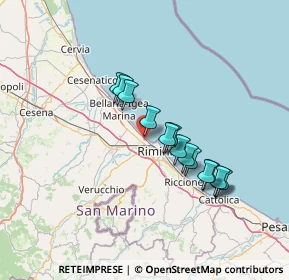 Mappa Via Sacramora, 47900 Rimini RN, Italia (11.84929)