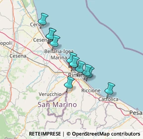 Mappa Via Sacramora, 47900 Rimini RN, Italia (10.73545)