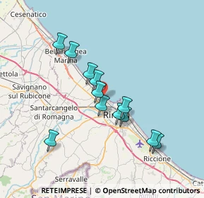 Mappa Via Sacramora, 47900 Rimini RN, Italia (6.2875)