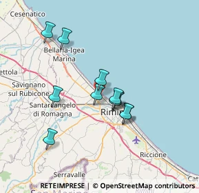 Mappa Via Sacramora, 47900 Rimini RN, Italia (5.94545)