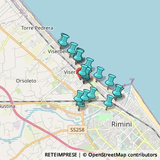 Mappa Via Sacramora, 47900 Rimini RN, Italia (1.2205)