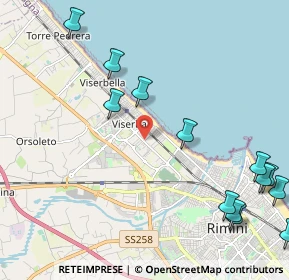 Mappa Via Sacramora, 47900 Rimini RN, Italia (2.89231)