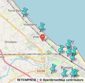 Mappa Via Sacramora, 47900 Rimini RN, Italia (3.02364)