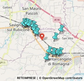 Mappa Via Colombarone, 47822 Santarcangelo di Romagna RN, Italia (1.6495)