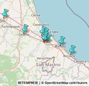 Mappa Via Colombarone, 47822 Santarcangelo di Romagna RN, Italia (18.28545)