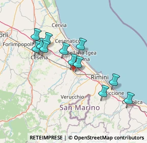 Mappa Via Colombarone, 47822 Santarcangelo di Romagna RN, Italia (13.95167)