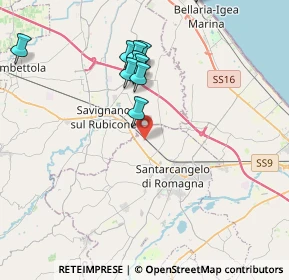 Mappa Via Colombarone, 47822 Santarcangelo di Romagna RN, Italia (4.7525)