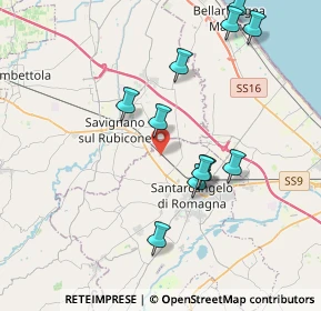 Mappa Via Colombarone, 47822 Santarcangelo di Romagna RN, Italia (4.01455)