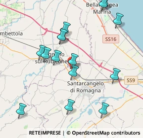 Mappa Via Colombarone, 47822 Santarcangelo di Romagna RN, Italia (4.378)