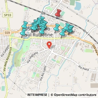 Mappa Via Secondo Casadei, 47039 Savignano sul Rubicone FC, Italia (0.5115)