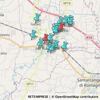 Mappa Via Secondo Casadei, 47039 Savignano sul Rubicone FC, Italia (1.47647)
