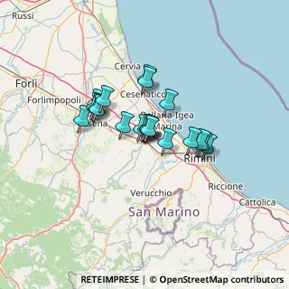 Mappa Via Secondo Casadei, 47039 Savignano sul Rubicone FC, Italia (9.201)