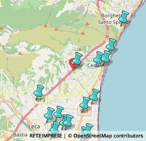 Mappa Autostrada dei Fiori Km 77 + 478, 17023 Ceriale SV, Italia (2.76313)