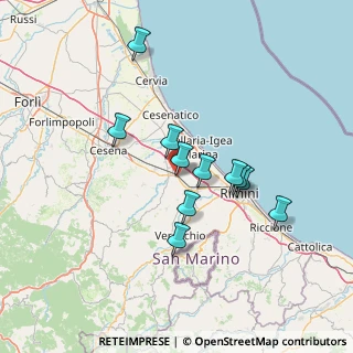 Mappa Via Aldo Palareti, 47039 Savignano sul Rubicone FC, Italia (11.94636)