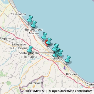 Mappa Via Fulvio Cavarretta, 47922 Rimini RN, Italia (5.70273)