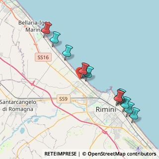 Mappa Via Fulvio Cavarretta, 47922 Rimini RN, Italia (4.14333)