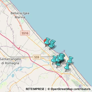 Mappa Via Fulvio Cavarretta, 47922 Rimini RN, Italia (3.63667)