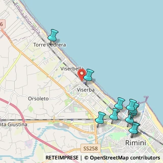 Mappa Via Fulvio Cavarretta, 47922 Rimini RN, Italia (2.95)