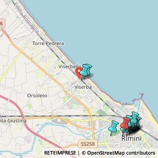 Mappa Via Fulvio Cavarretta, 47922 Rimini RN, Italia (3.679)