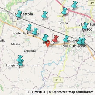 Mappa Via Montilgallo, 47020 Savignano sul Rubicone FC, Italia (2.444)