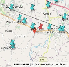 Mappa 47020 Savignano sul Rubicone FC, Italia (2.444)