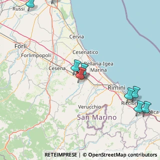Mappa Via Montilgallo, 47020 Savignano sul Rubicone FC, Italia (29.88643)