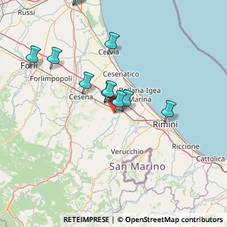 Mappa Via Montilgallo, 47020 Savignano sul Rubicone FC, Italia (19.83692)
