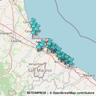 Mappa Piazza Giovanni Pascoli, 47922 Rimini RN, Italia (10.85947)