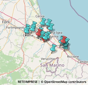 Mappa Piazza Giovanni Falcone, 47039 Savignano Sul Rubicone FC, Italia (9.7195)