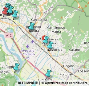 Mappa Via Canale, 19033 Castelnuovo Magra SP, Italia (3.503)