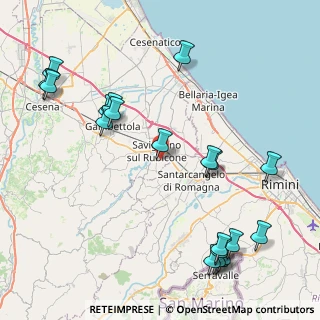 Mappa Via Antolina, 47039 Savignano Sul Rubicone FC, Italia (10.6785)
